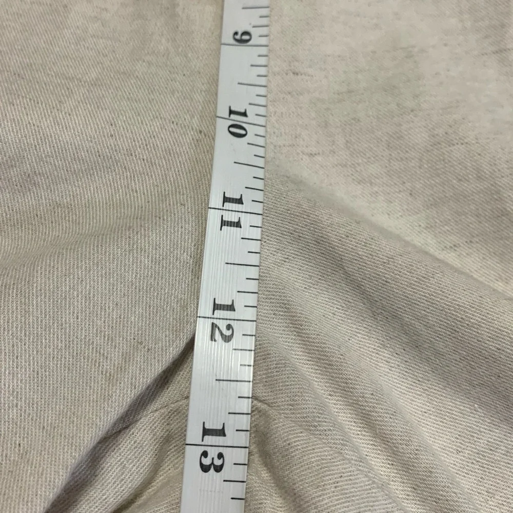 H&M M Cotton Linen Coastal Wide Leg Casual Pants‎ Sand